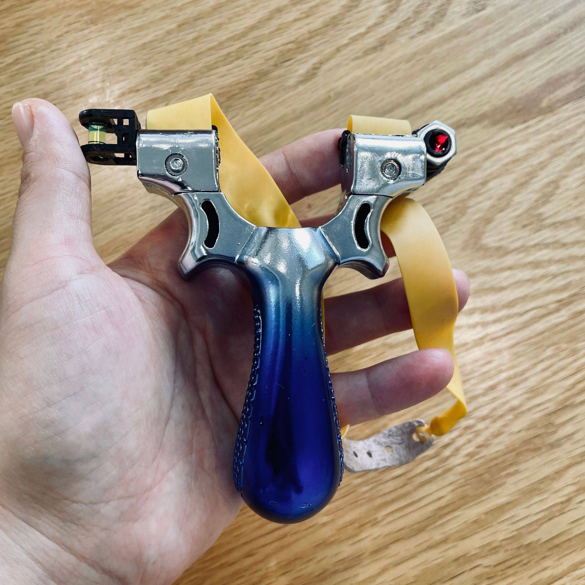 Gradient Blue Laser + Yellow Short Paddle 1 Pay